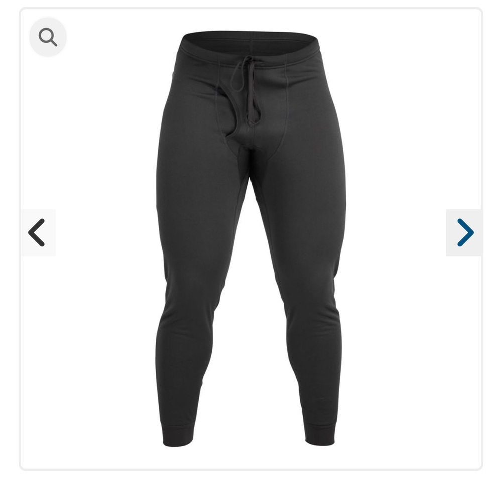 NRS Fleece Expedition Base Layer Sweatpants Grey Size L